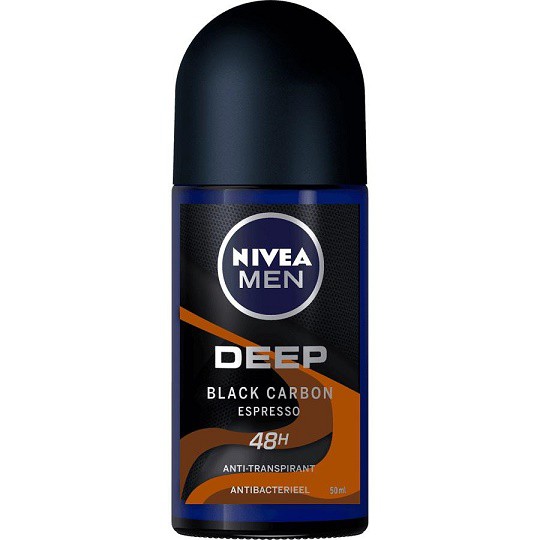 Nivea roll-on Deep black carbon  50ml | Kosmetické a dentální výrobky - Dámská kosmetika - Deodoranty - Tuhé deo, roll-on